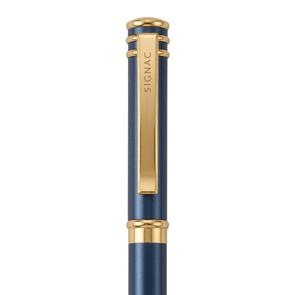 Imperia Fountain Pen Set – Titanium & Midnight Blue