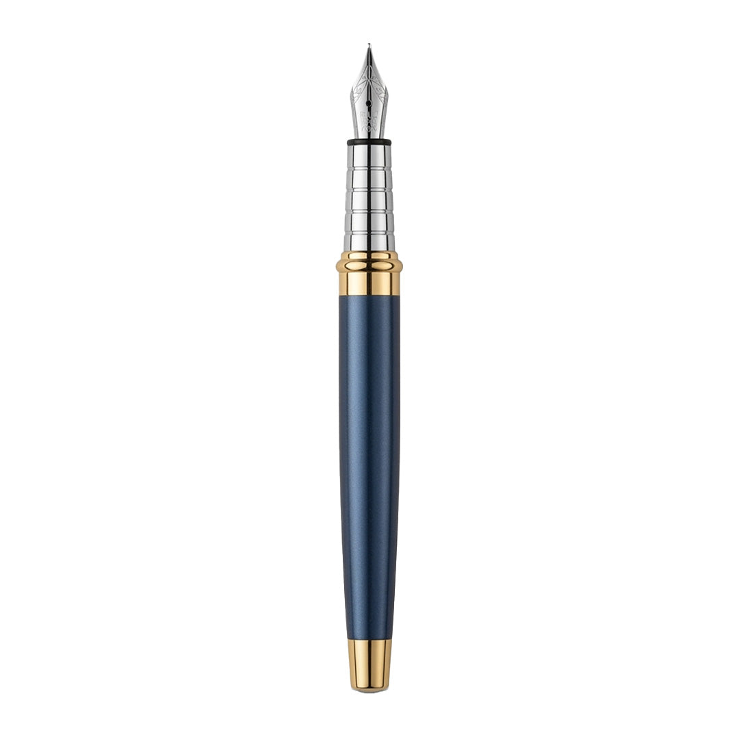 Imperia Fountain Pen Set – Titanium & Midnight Blue