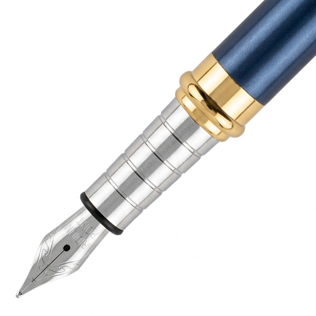Imperia Fountain Pen Set – Titanium & Midnight Blue