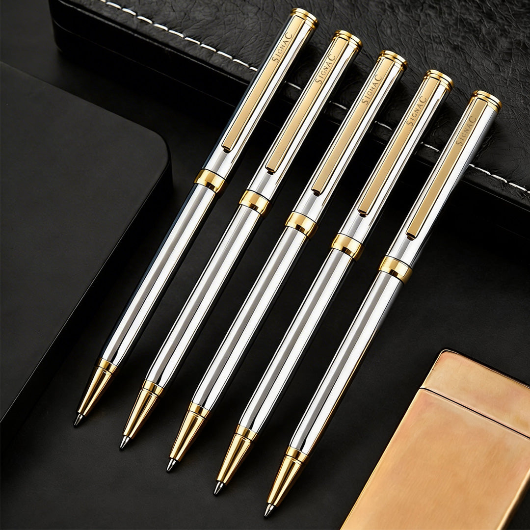 Viva Premium Metallic Plated Ball Pen - Titanium 24K Gold
