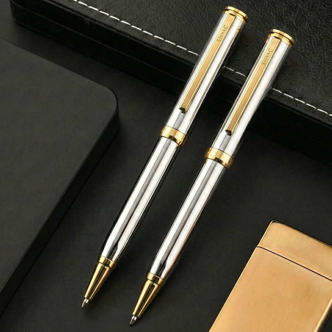 Viva Premium Metallic Plated Ball Pen - Titanium 24K Gold