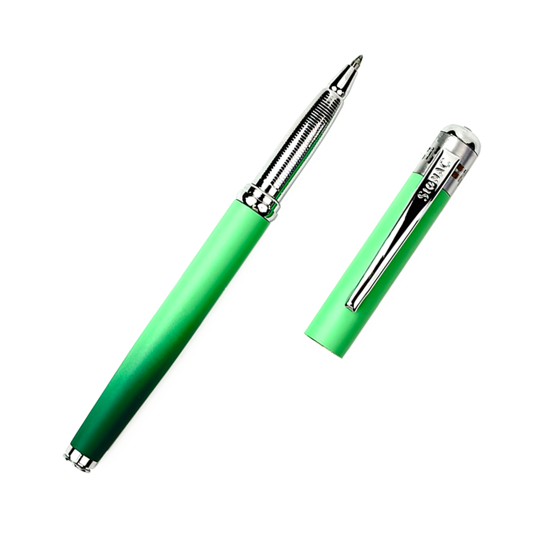 India's 1st - (Fragrance Infused) Ombre Shade Metallic Roller & Ball Pen Set of 6