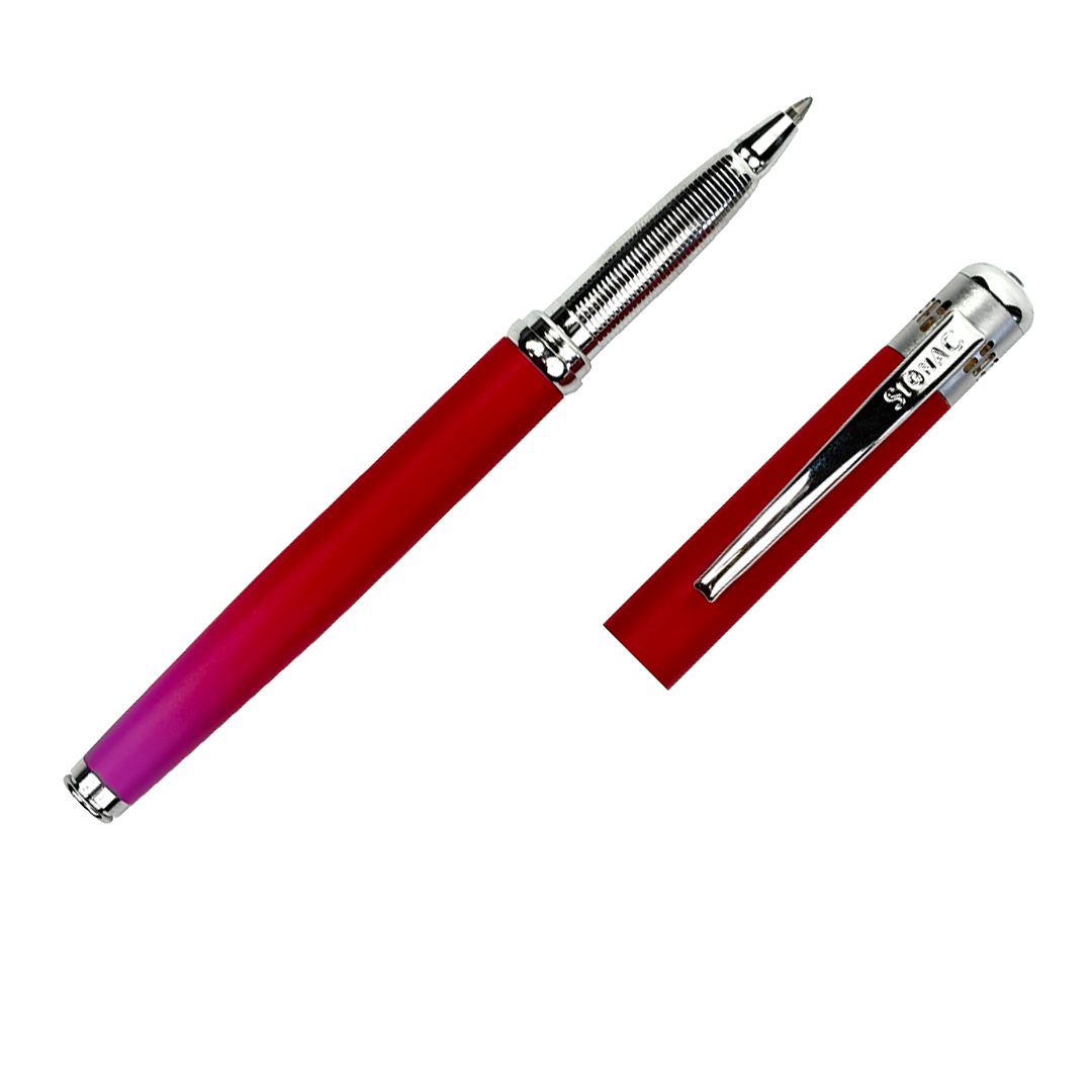 India's 1st - (Fragrance Infused) Ombre Shade Metallic Roller & Ball Pen Set of 6