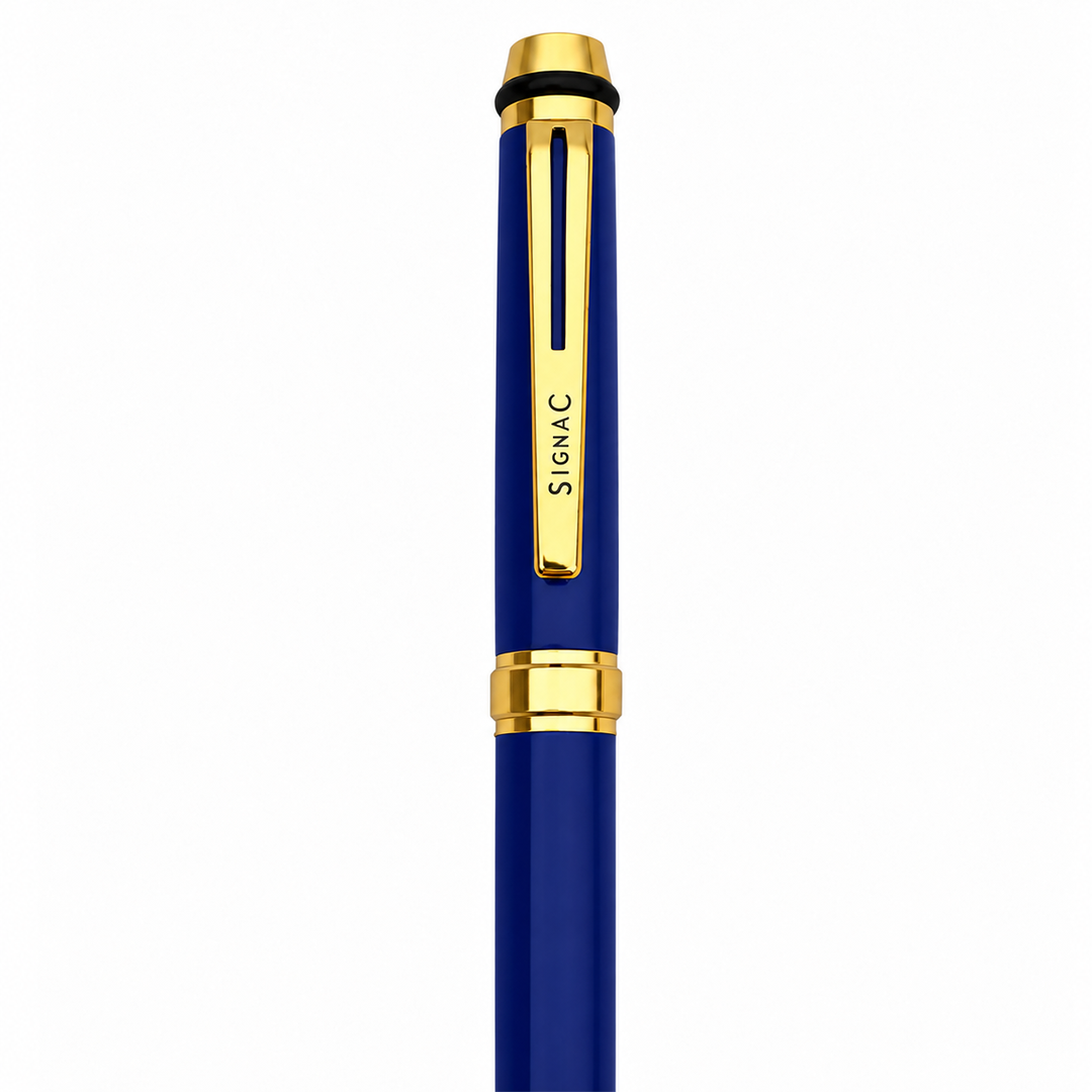 Diplomat Roller and Ball Pen Set - Royal Blue