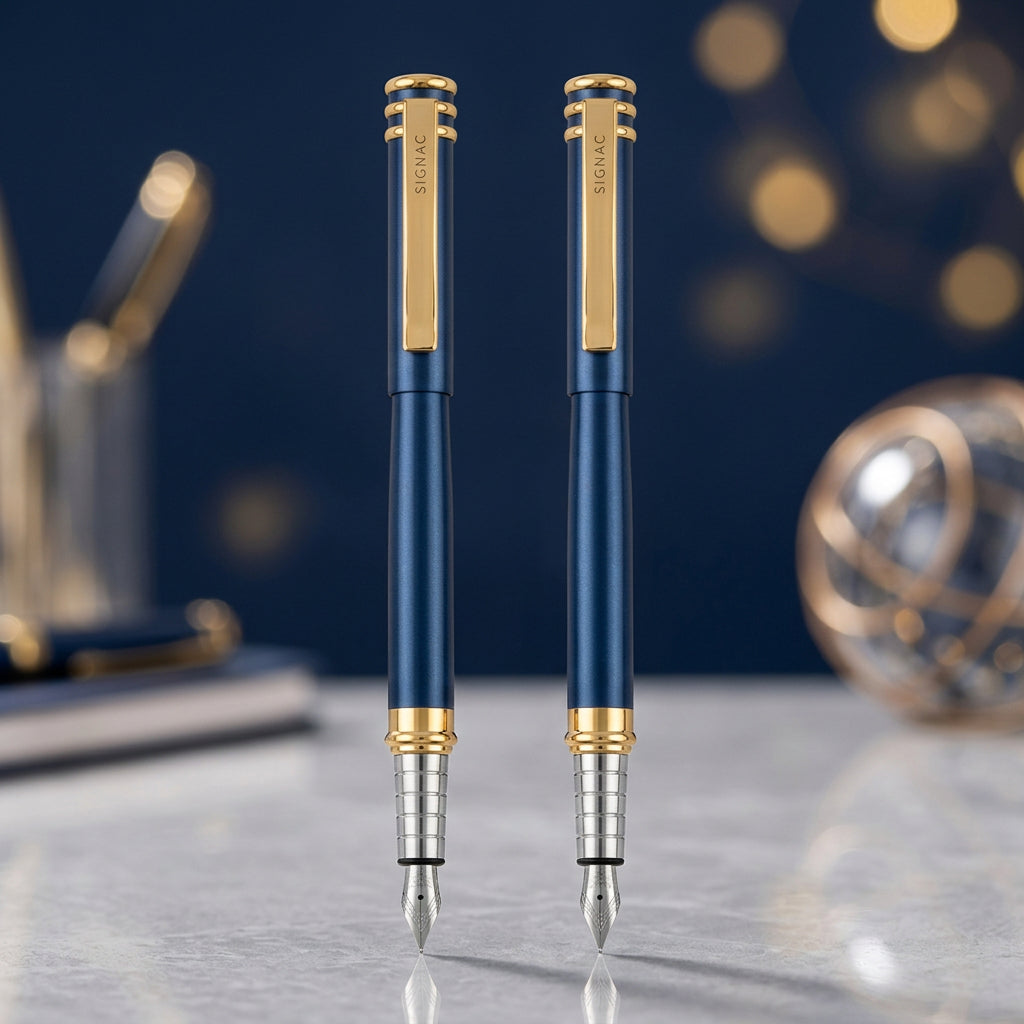Imperia Midnight Blue Fountain Pen - Set of 2