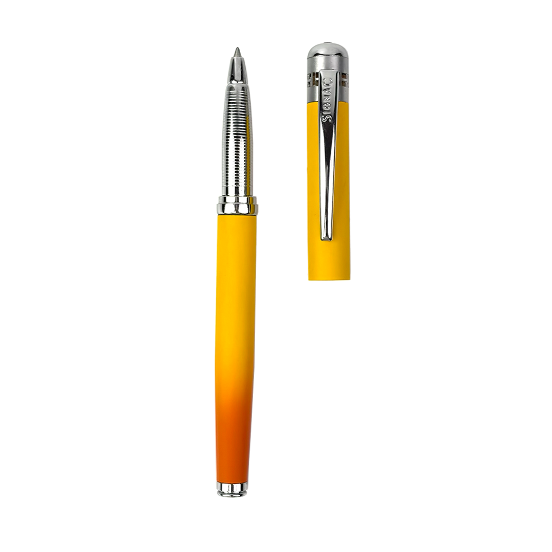 India's 1st - (Alphonso Mango Fragrance Infused) Ombre Shade Metallic Roller Pen