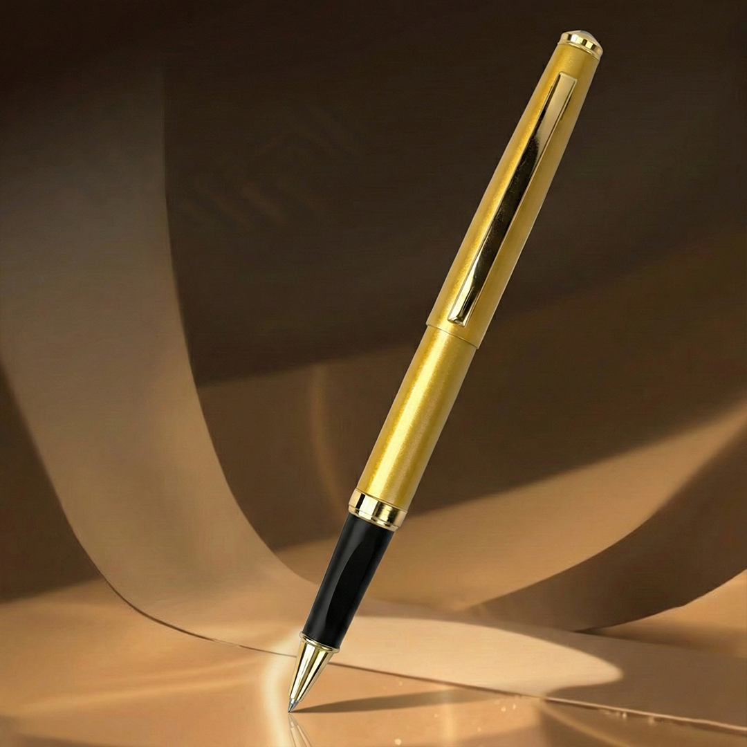 Elysian Preciosa Metal Roller Pen - Golden