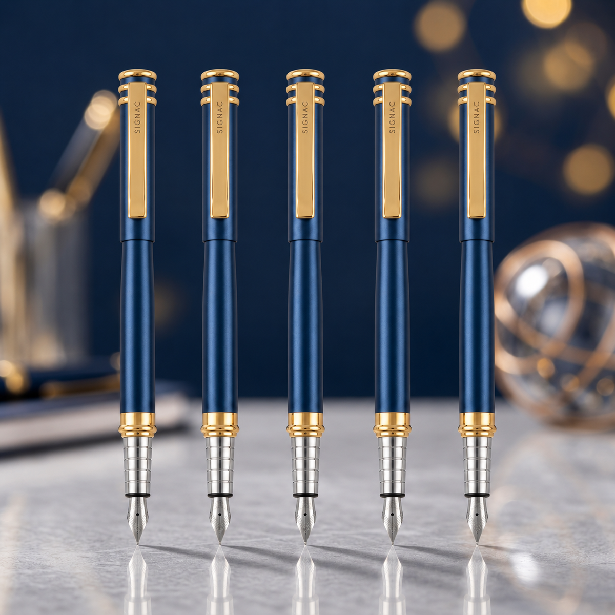 Imperia Midnight Blue Fountain Pen - Set of 5