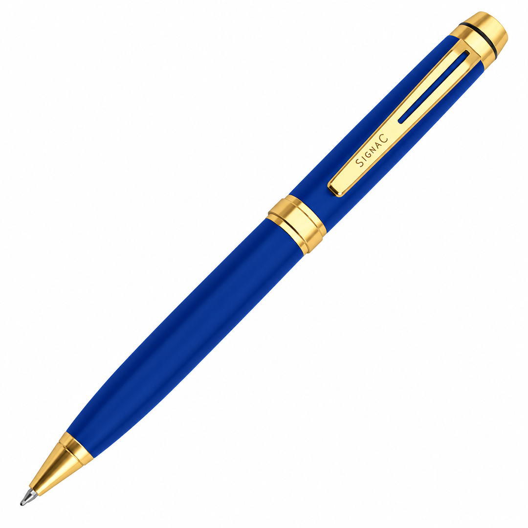 Diplomat Roller and Ball Pen Set - Royal Blue