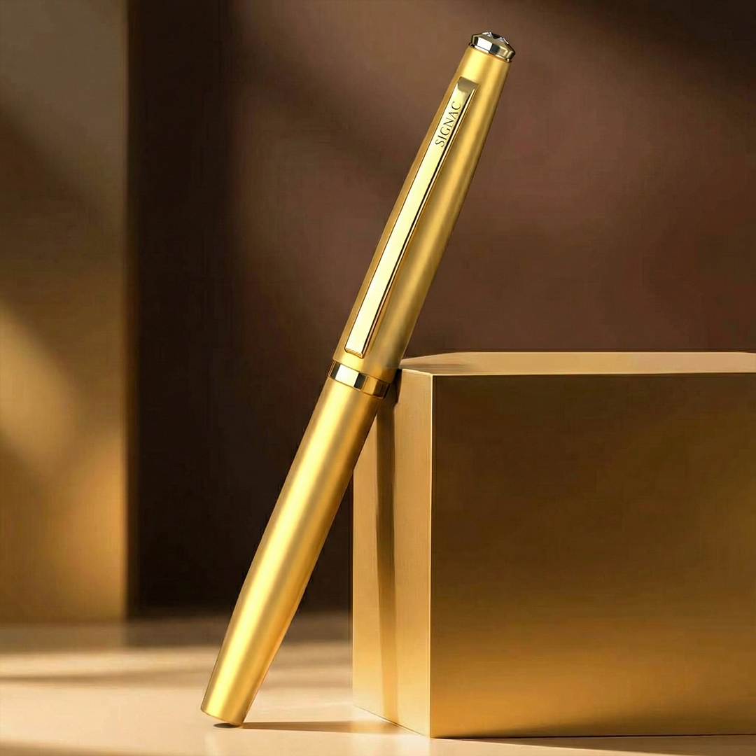 Elysian Preciosa Metal Roller Pen - Golden