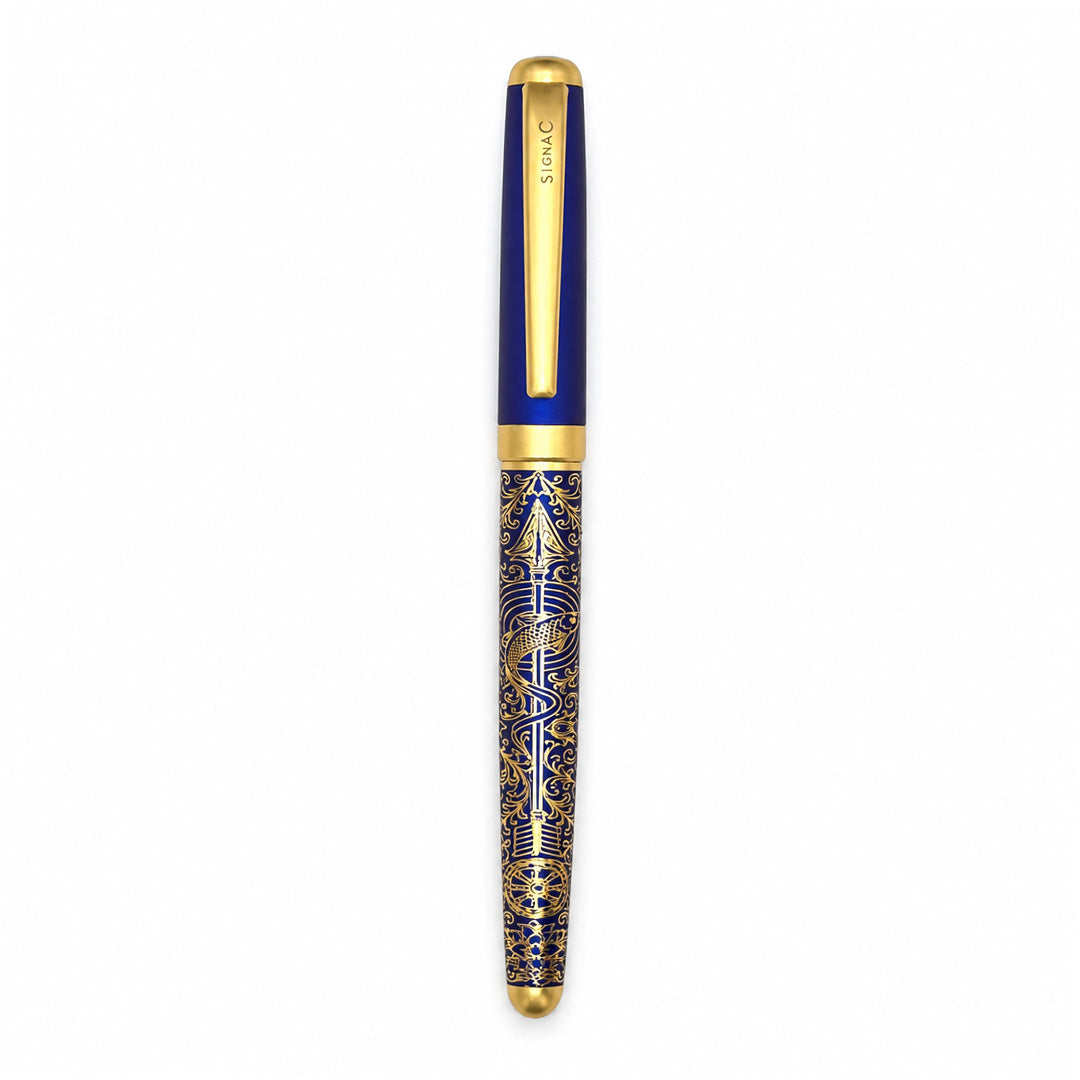 Lakshya – Arjuna and the Fish Eye Roller Pen - Royal Blue