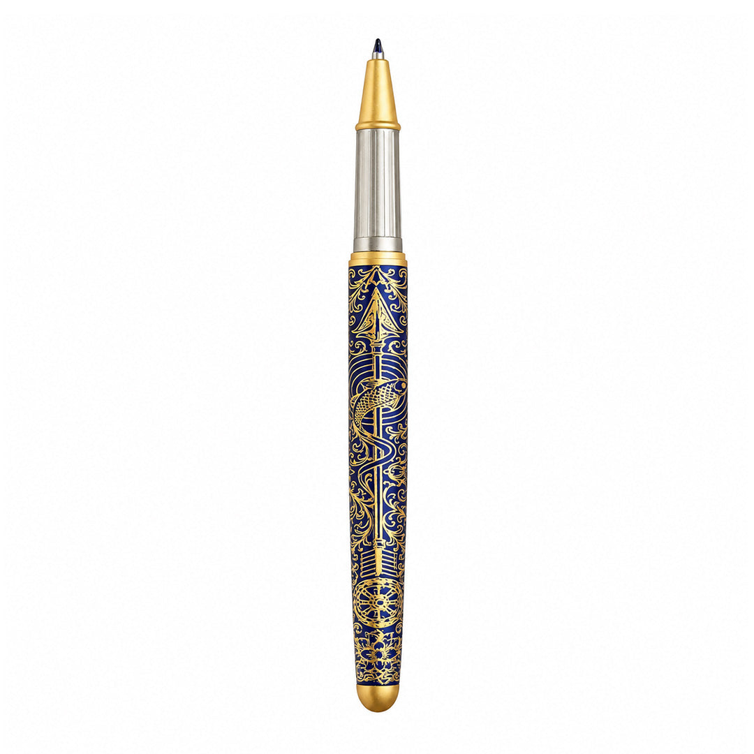 Lakshya – Arjuna and the Fish Eye Roller Pen - Royal Blue