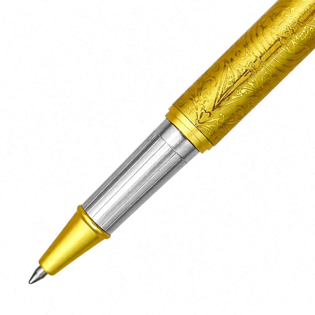 Lakshya – Arjuna and the Fish Eye Roller Pen - Full Gold