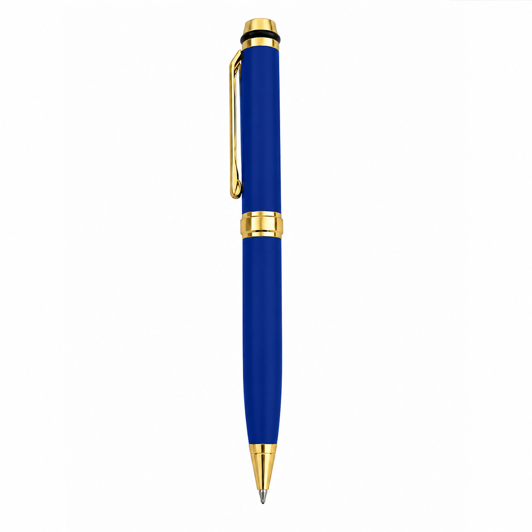 Diplomat Roller and Ball Pen Set - Royal Blue