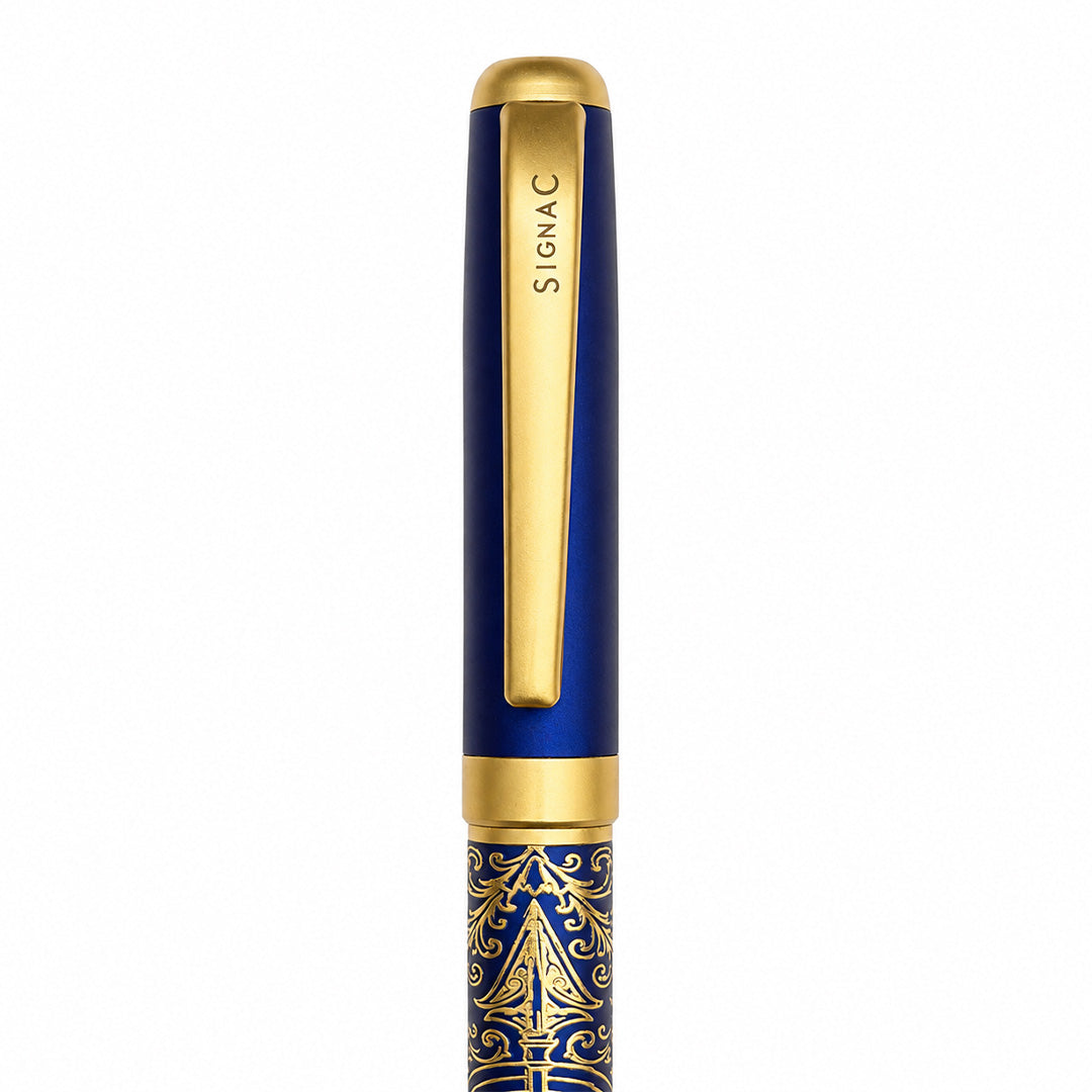 Lakshya – Arjuna and the Fish Eye Roller Pen - Royal Blue