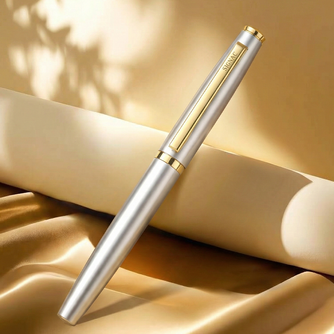 Elysian Preciosa Metal Roller Pen - Silver