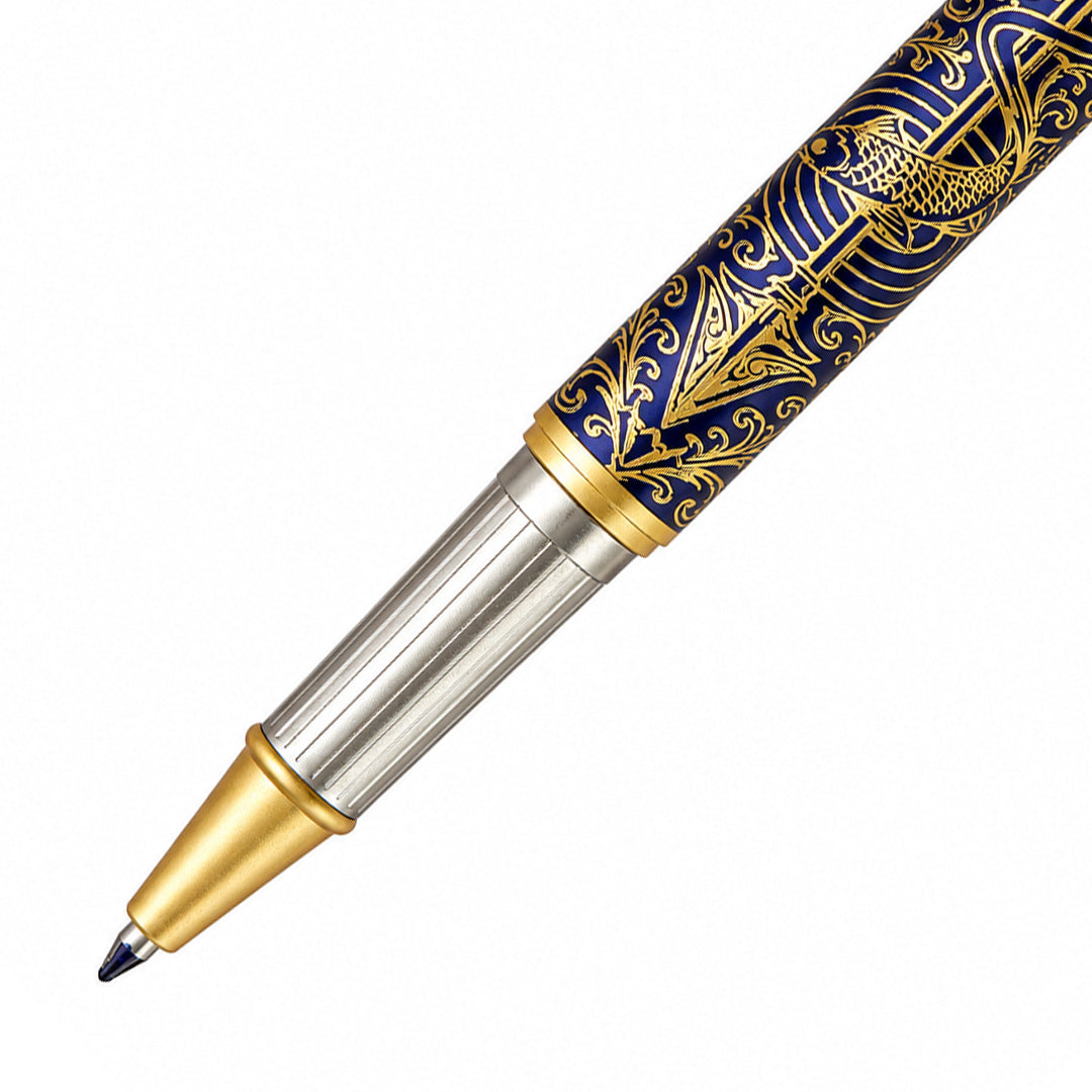 Lakshya – Arjuna and the Fish Eye Roller Pen - Royal Blue