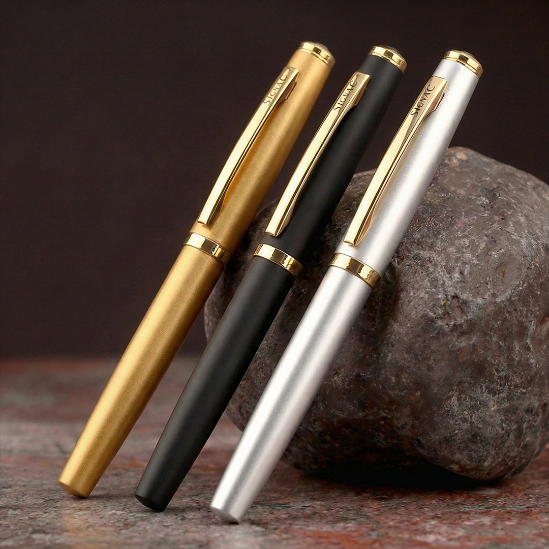 Elysian Preciosa Metal Roller Pen - Set of 3