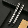 Viva Premium Metallic Plated Pen Set - Titanium Jet Black