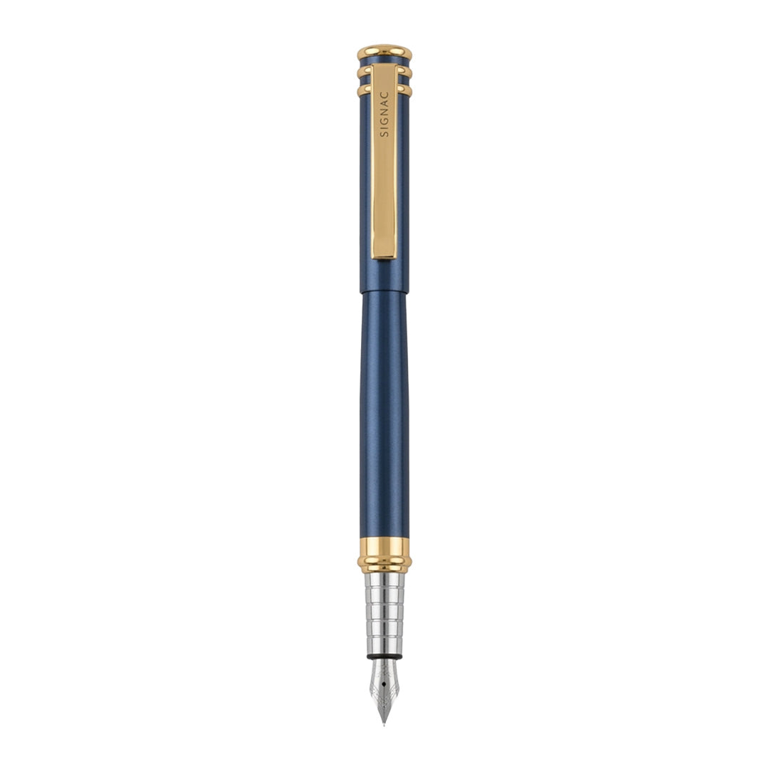 Imperia Fountain Pen Set – Titanium & Midnight Blue
