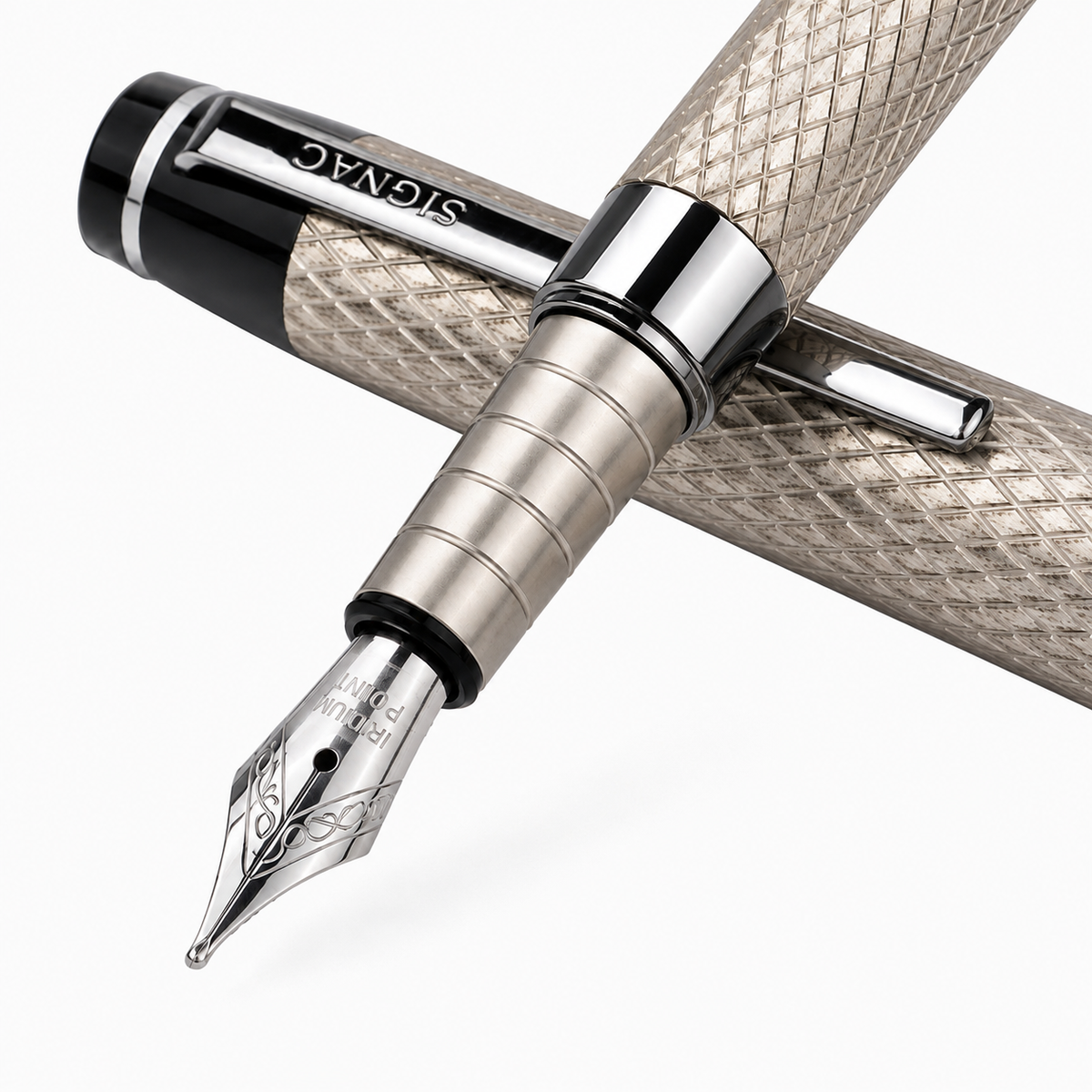 Monarch Fountain Pen | Luxury Diamond Cut Design
