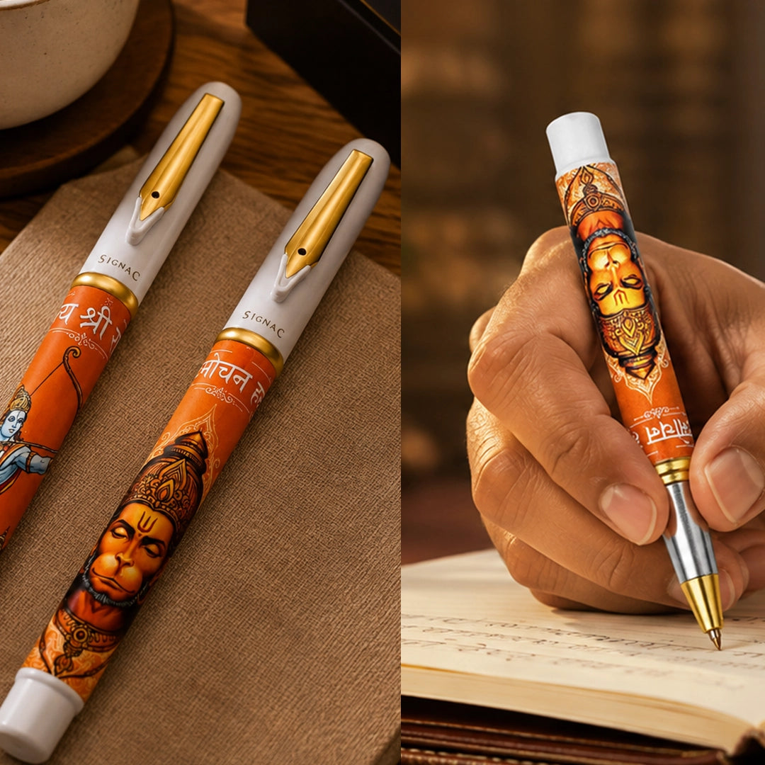 Jai Shree Ram MagSnap Roller Pen - Set of 2