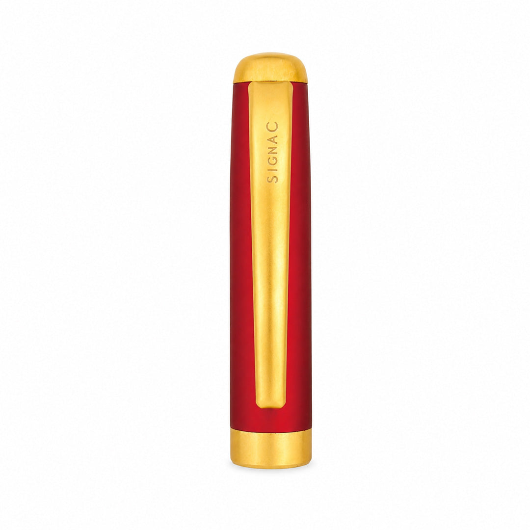 Lakshya – Arjuna and the Fish Eye Roller Pen - Crimson Red