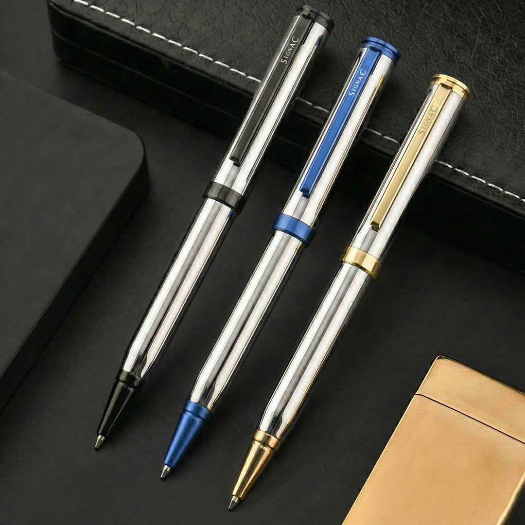 Viva Titanium Series Premium Metallic Plated Ball Pen - Set of 3