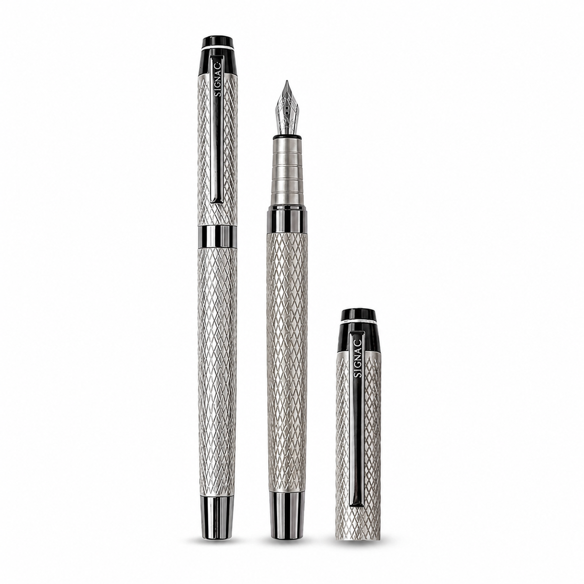 Monarch Fountain Pen | Luxury Diamond Cut Design