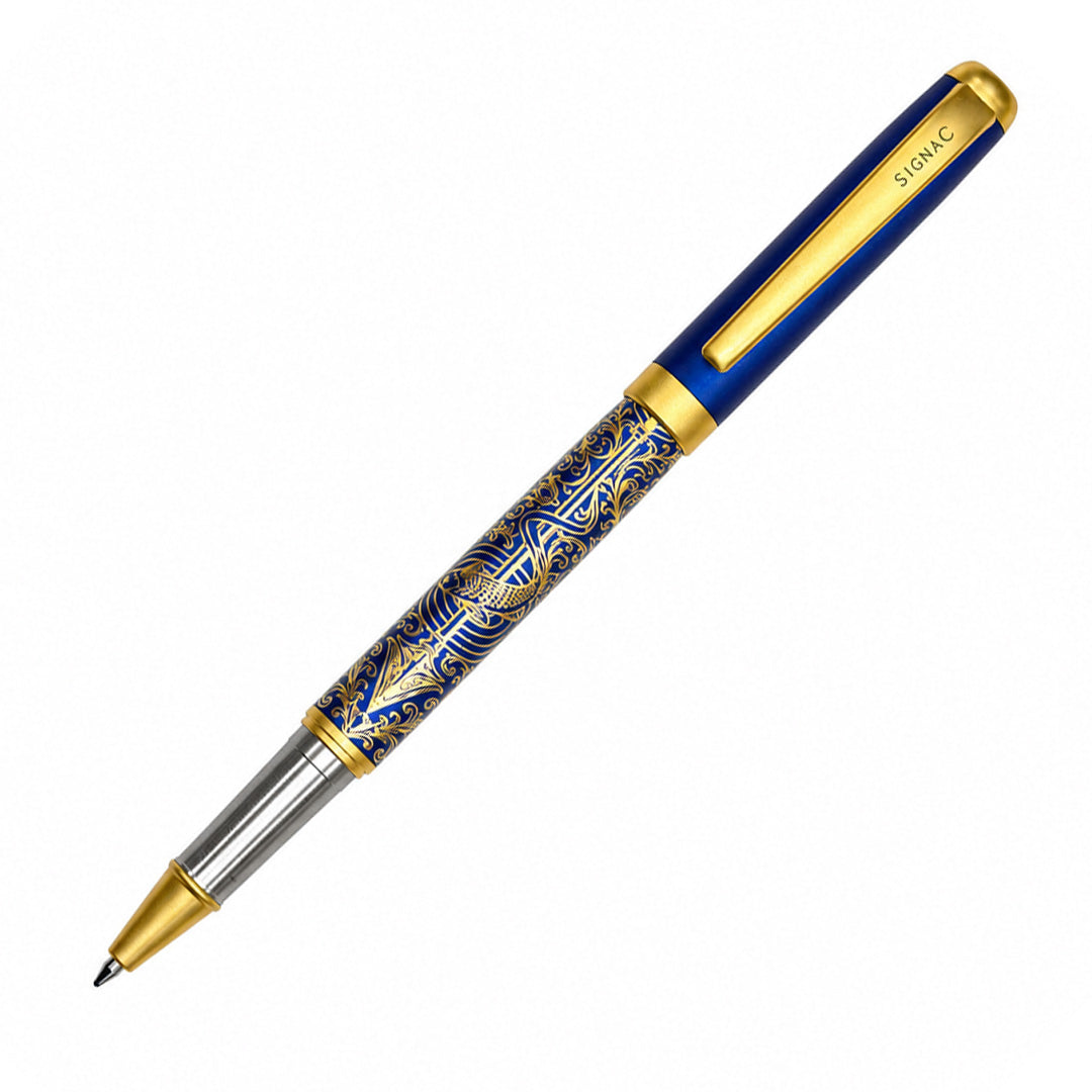 Lakshya – Arjuna and the Fish Eye Roller Pen - Royal Blue