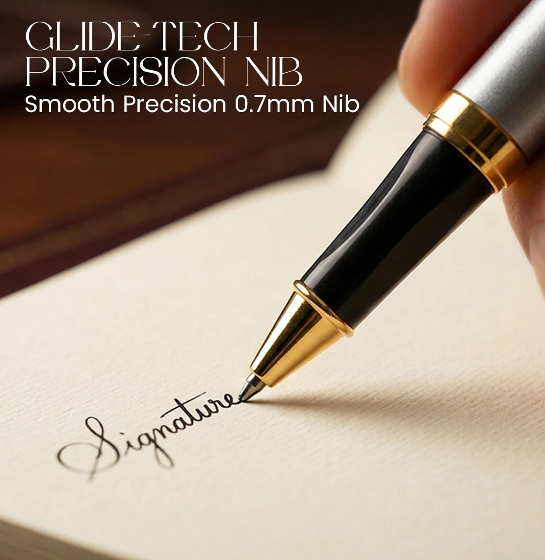 Elysian Preciosa Metal Roller Pen - Black Matte Finish