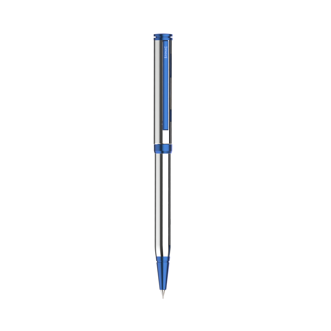 Viva Premium Metallic Plated Ball Pen - Titanium Midnight Blue