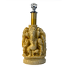 Ivory Four Ganesh Pen Stand with Crystal Top Pen