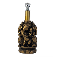 Golden Four Ganesh Pen Stand with Crystal Top Pen