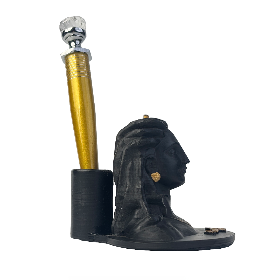 Adiyogi Pen Stand with Crystal Top Pen