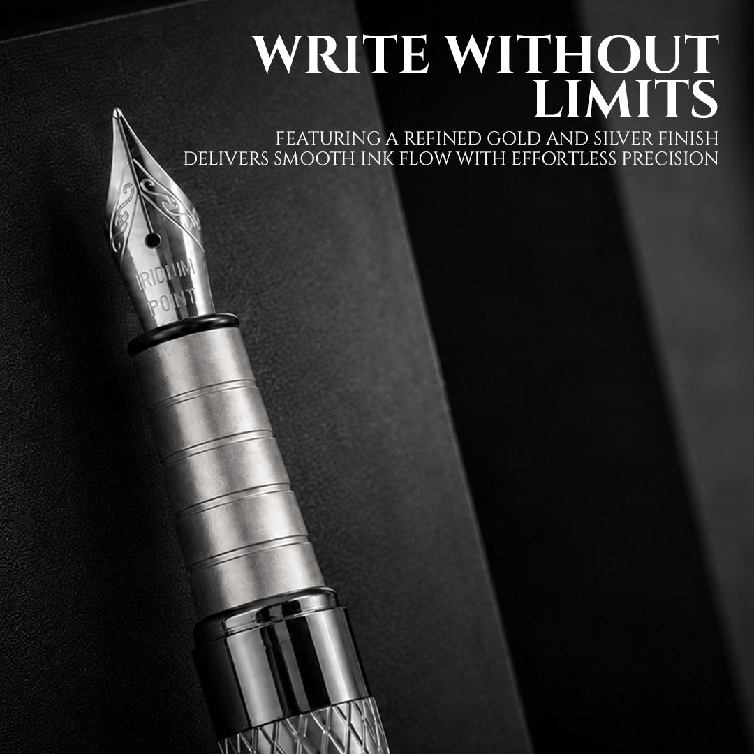 Monarch Fountain Pen | Luxury Diamond Cut Design