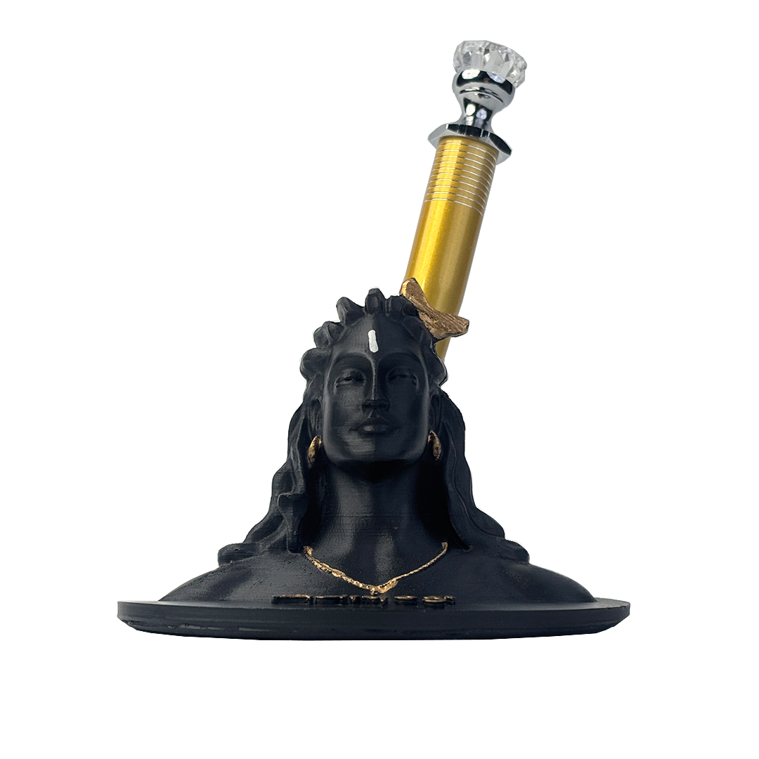 Adiyogi Pen Stand with Crystal Top Pen