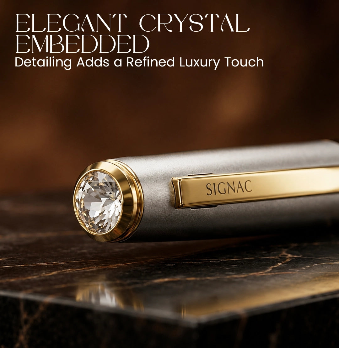 Elysian Preciosa Metal Roller Pen - Black Matte Finish