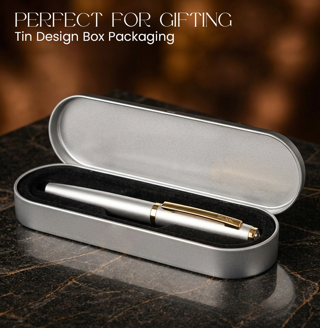 Elysian Preciosa Metal Roller Pen - Black Matte Finish
