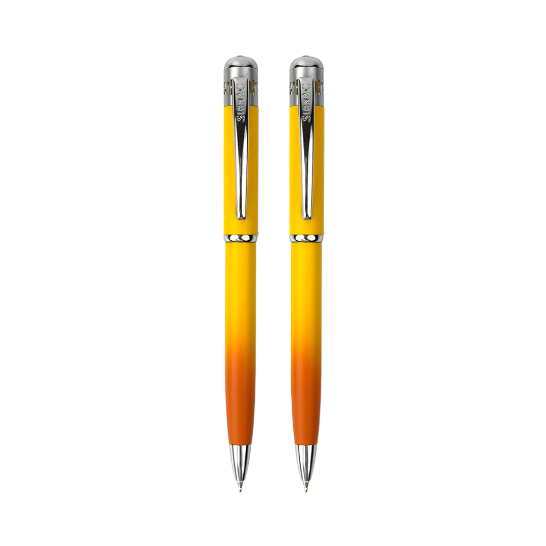 India's 1st - (Alphonso Mango Fragrance Infused) Ombre Shade Metallic Ball Pen