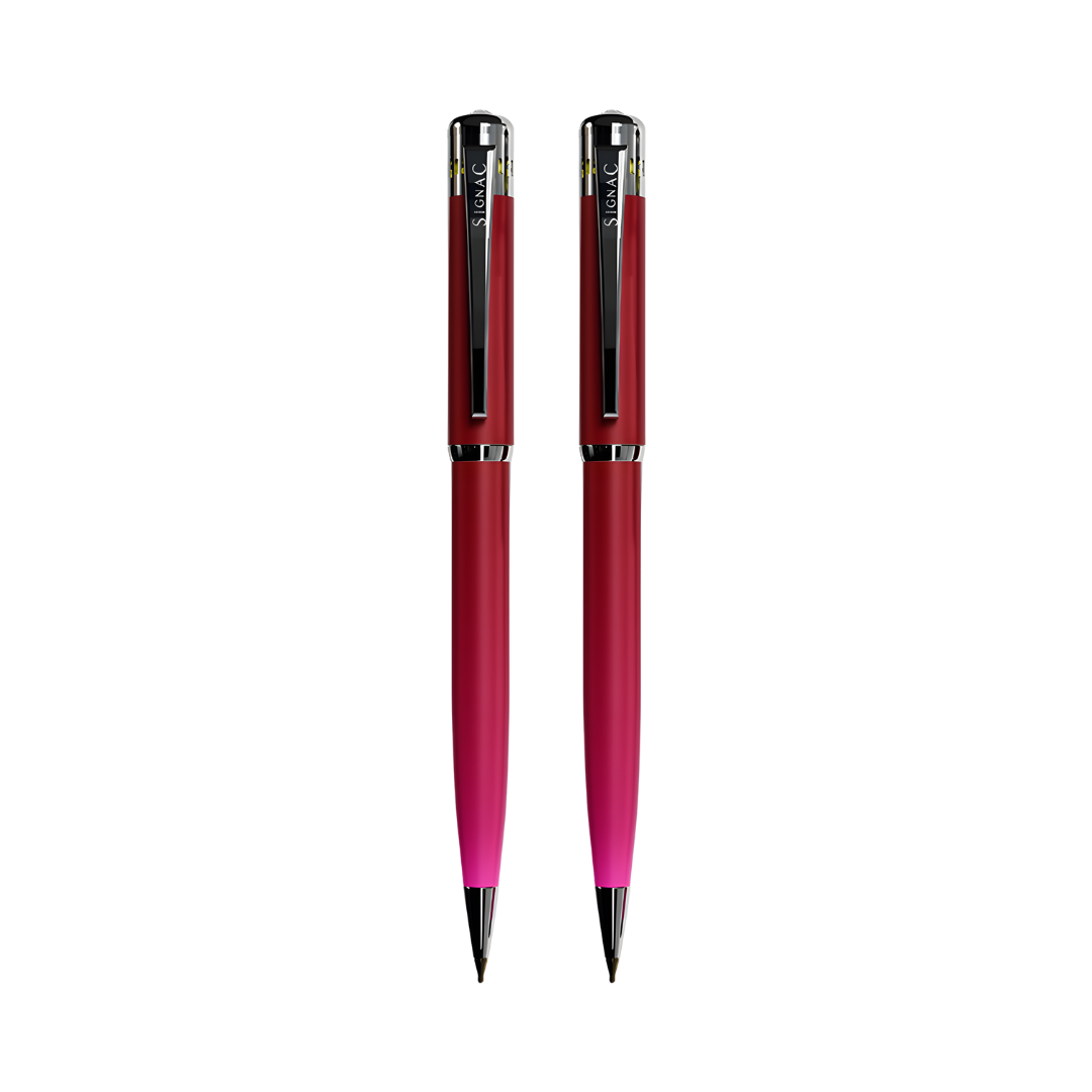 India's 1st - (Rose Bloom Fragrance Infused) Ombre Shade Metallic Ball Pen