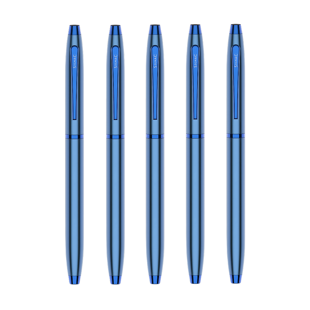 Blue Plated Kiger Metal Premium Roller Pen