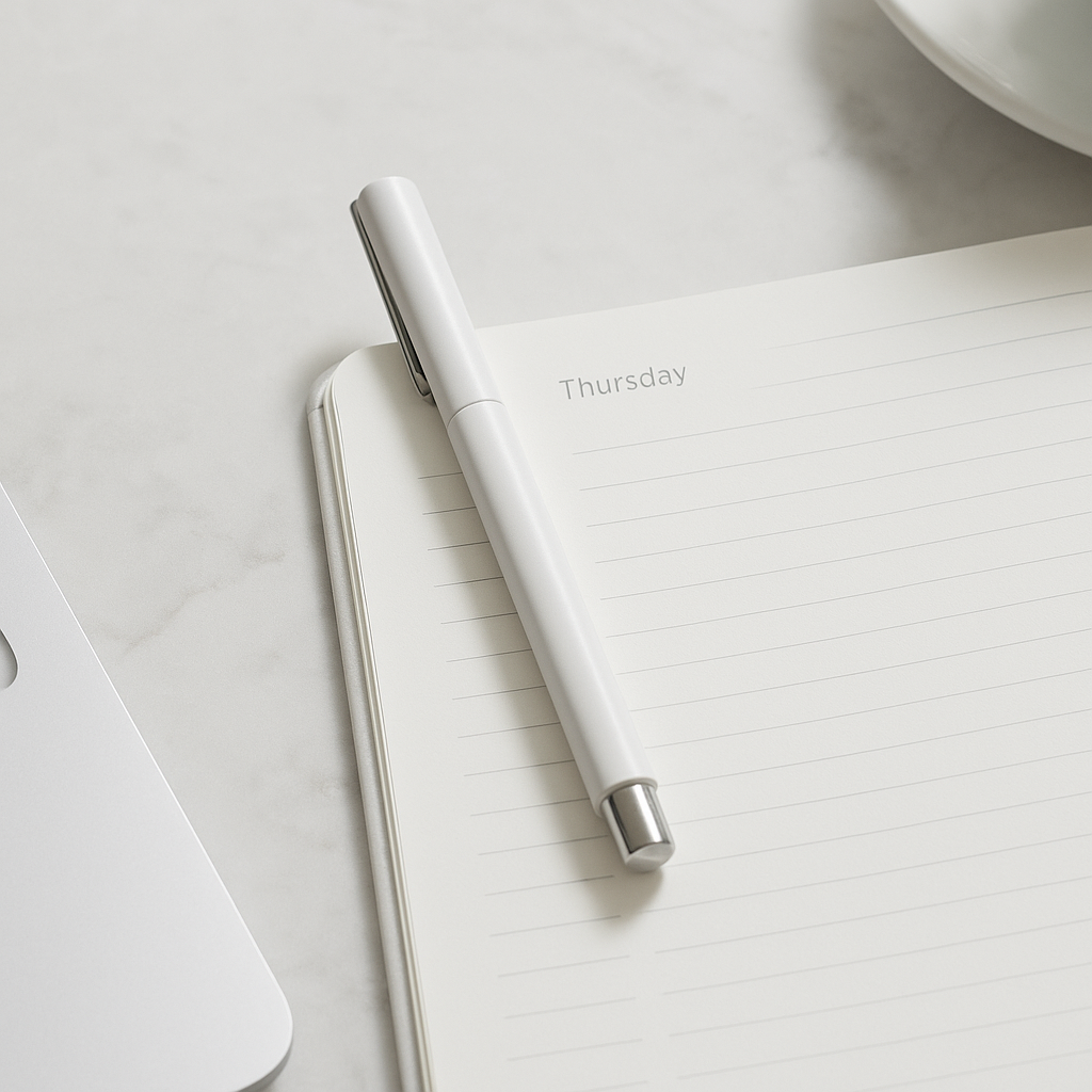 Onyx Roller Pen - White