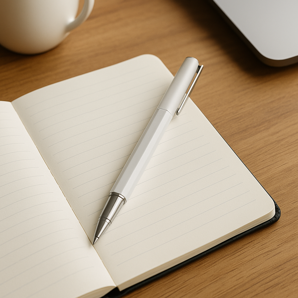 Onyx Roller Pen - White