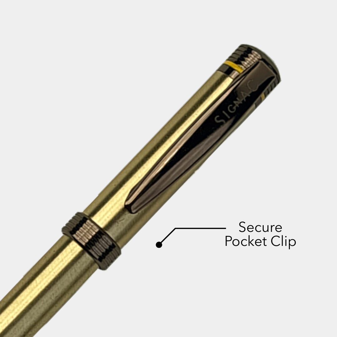 Deluxe Dello Coffee Ink Ball Pen with full Brass Body