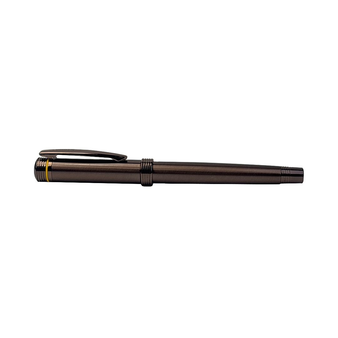 Deluxe Dello Coffee Ink Roller Pen with full Brass Body