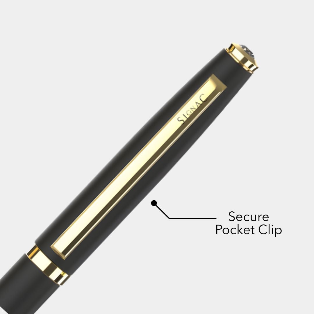 Elysian Preciosa Metal Roller Pen - Golden