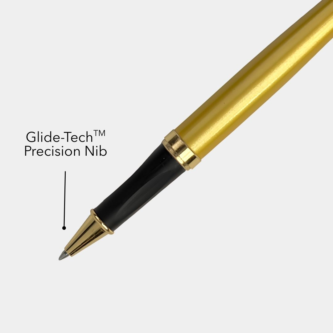 Elysian Preciosa Metal Roller Pen - Golden