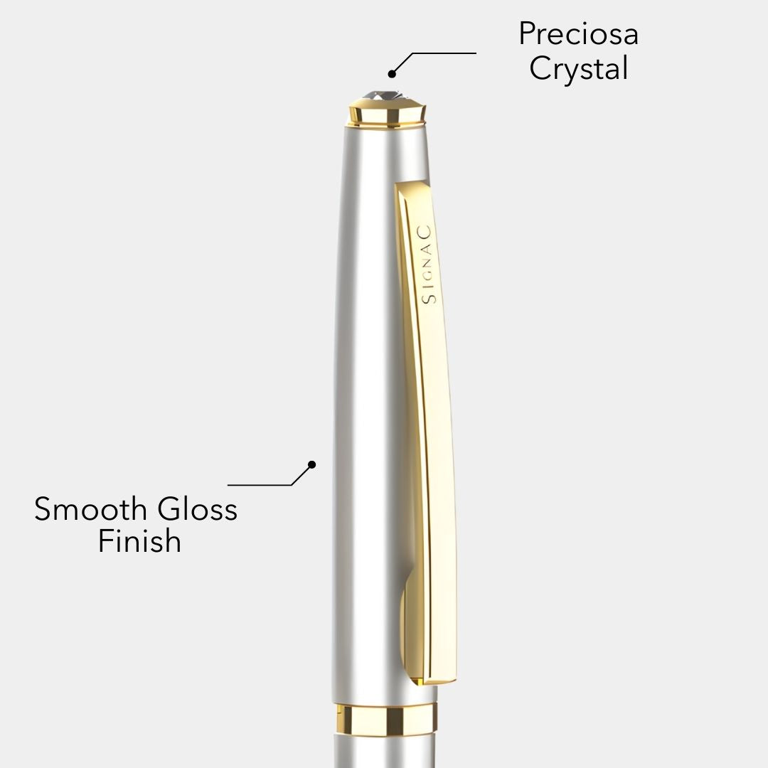 Elysian Preciosa Metal Roller Pen - Golden