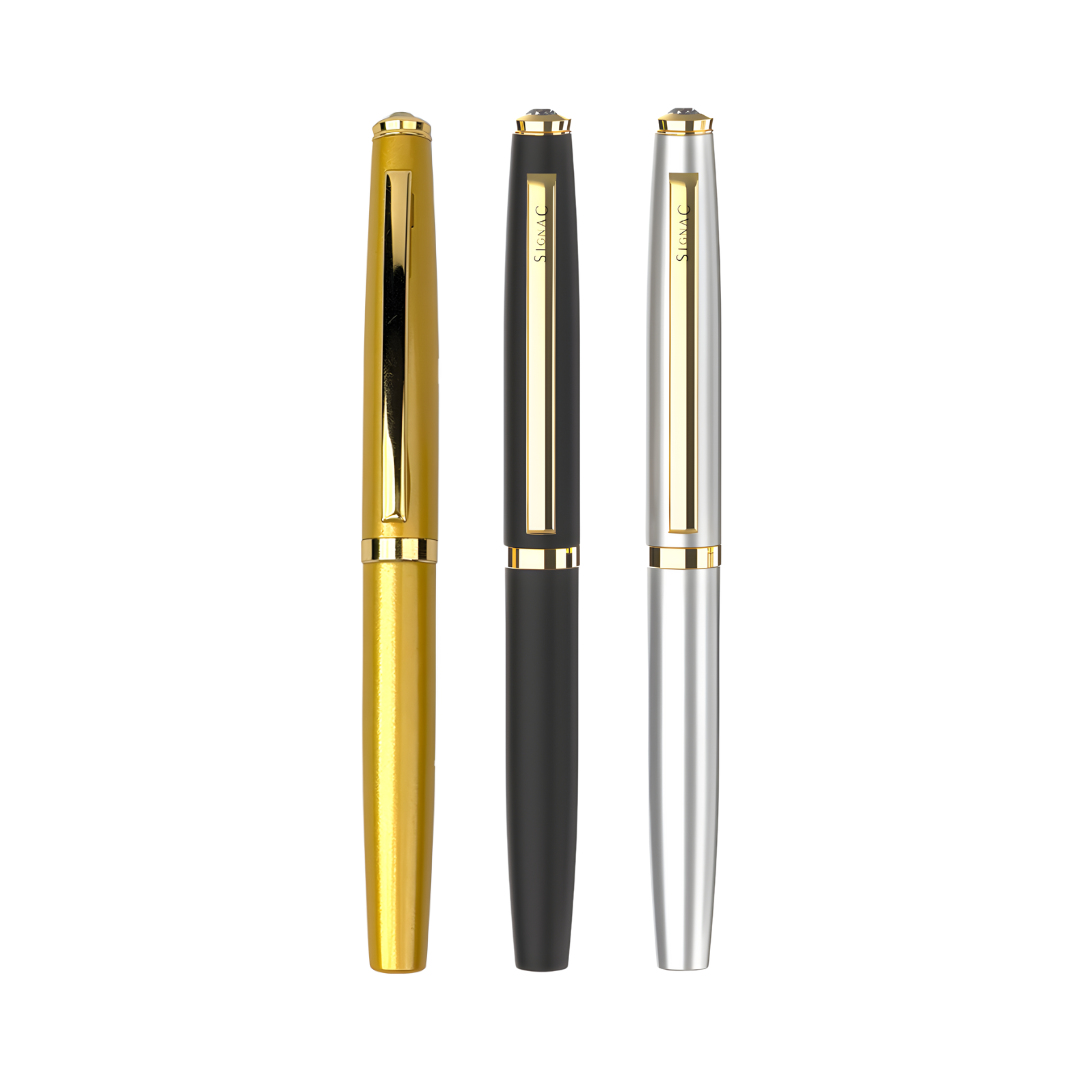 Elysian Preciosa Metal Roller Pen - Set of 3